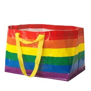 IKEA Shoppers Tote - Large New Shopping Storage Bag Rainbow Multicolor